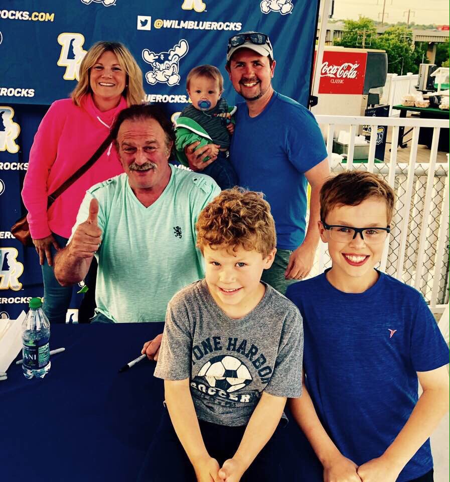 Great night <a href="/WilmBlueRocks/">Wilmington Blue Rocks</a> with the family.  Last time I saw <a href="/JakeSnakeDDT/">JakeSnakeDDT</a> live was #summerslam90 dailymotion.com/video/x3mwk4f
#milb #wwe #spectrum #stonemountain