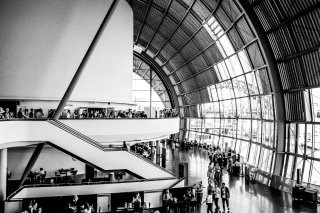 The Sage, Norman Foster’s astonishing building on Tyneside, filing up before I talk to an alarmingly large number of people about my new book, “How to Steal Fire”