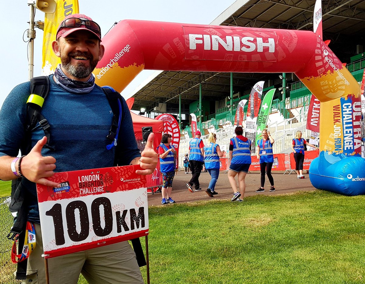 Gergaroth's tweet image. Well, that was a pretty intense 25 hours but I an super chuffed to have made it over the line. Fantastically well organised event too.  
#london2brighton #l2bchallenge