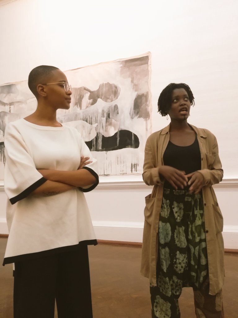 kauru_art's tweet photo. Thank you #andcounting curators @tshegofatso_tm and Julia Kaseka @modziarts for a wonderful exhibtion and walkabout @artthisway #africamonth https://t.co/oExAIpMyql