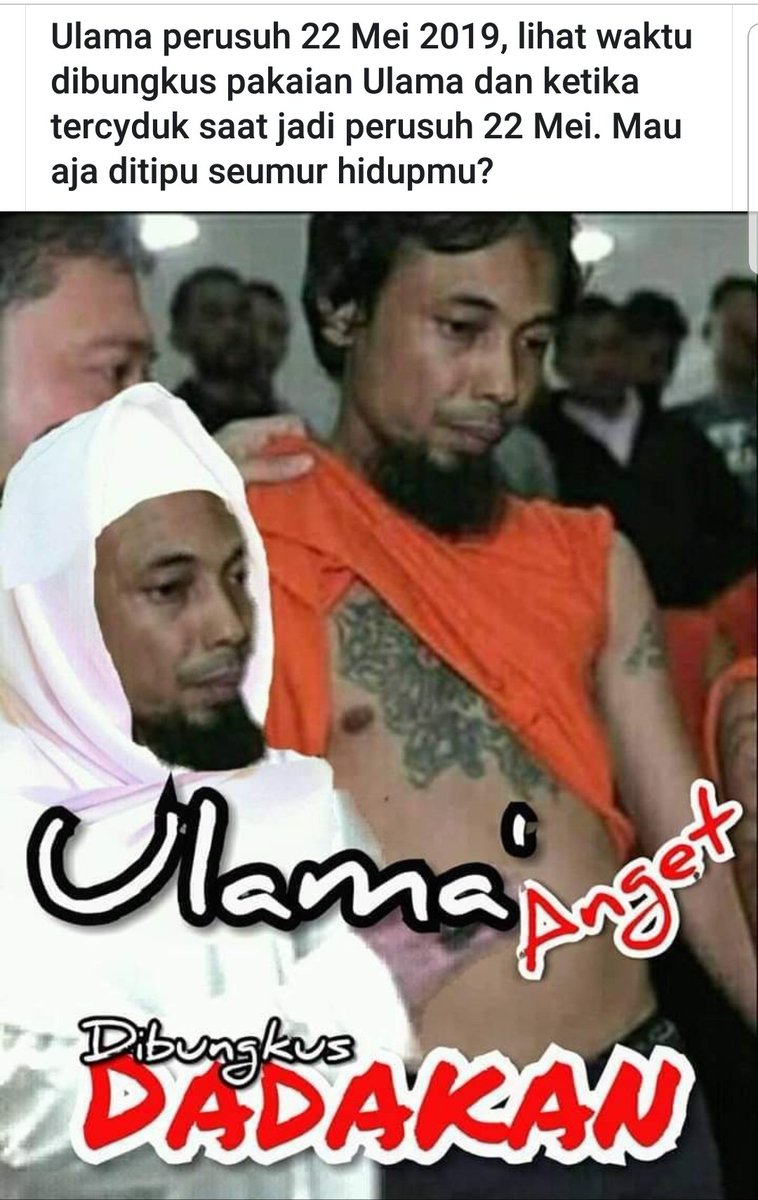 Awang91011932's tweet photo. @mas_piyuu Nih preman byran cebong jd ustad... https://t.co/7XJuE3qSu0