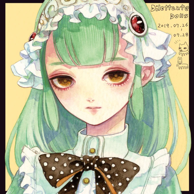 【告知】7月26日～28日に東京のgallery niwさんで開催されるグループ展「#ディレッタントドールズ 」に参加させて頂きます。
小作品5点ほど展示させてもらう予定です!素敵なメンバーさんの中に混ぜてもらえて嬉しい
"意志を持った人形"がテーマです。是非見に来てください…(27、28在廊予定) 