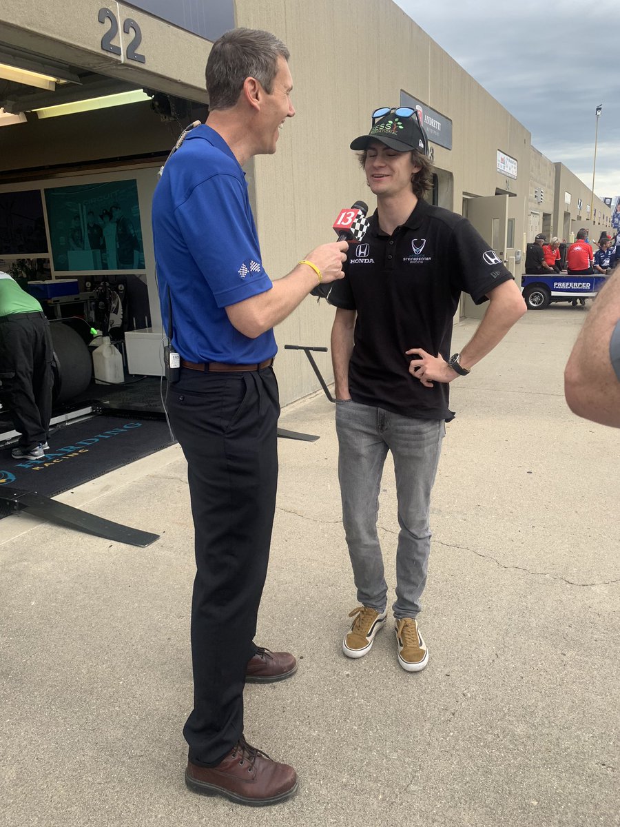 At only 19 years old, @ColtonHerta is taking on his first Indy 500 race today. @RichNye13 @Grabes10 #TrackTeam13
