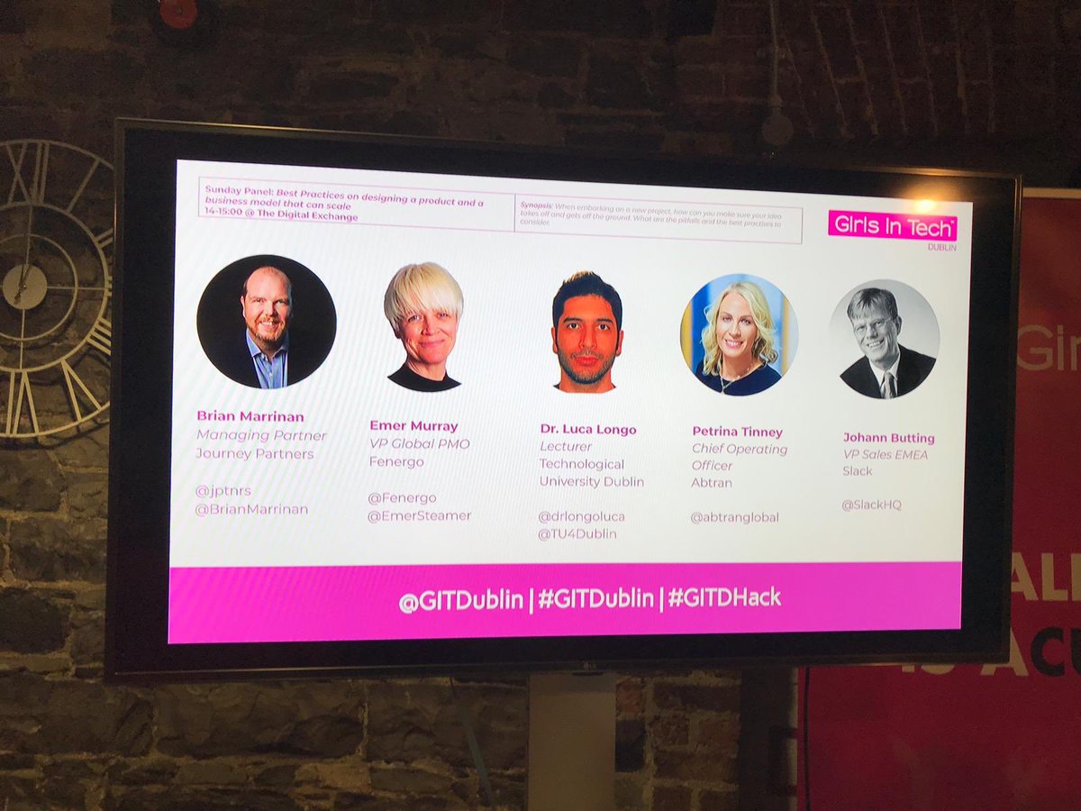 AimeeWilliamsIE's tweet image. Next up at #GiTDHack is all about scaling your idea and business with @BrianMarrinan @EmerSteamer @drlongoluca @abtranglobal @SlackHQ @Fenergo @GITDublin #GITDublin