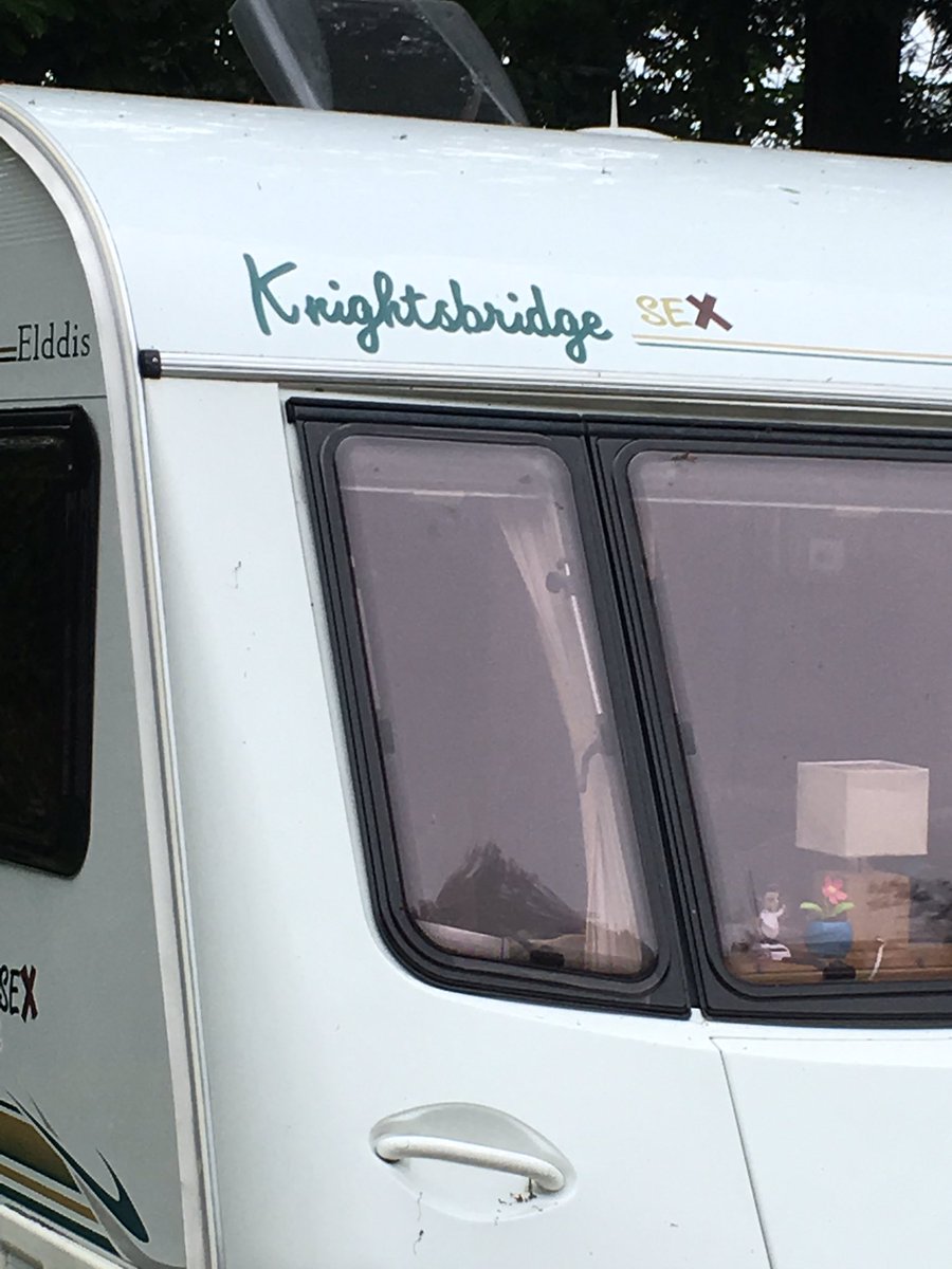 SSpracklen's tweet photo. Look what someone’s done to @CaravanNut van😂😳......who on earth would do something like this? #TC4T #TwitterCampUK #shockingbehaviour @Media_CAMC #MoretonInMarsh https://t.co/0fKFaENa5B