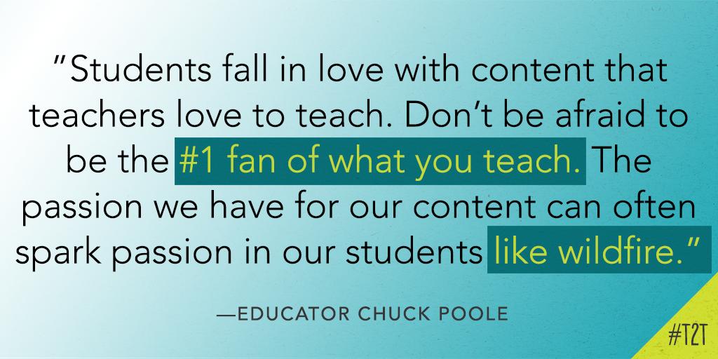 teacher2teacher's tweet photo. Your passion is contagious – so pass it on! #BeTheOne, via educator @cpoole27 #mschat #hschat https://t.co/1ojZHpNhZg