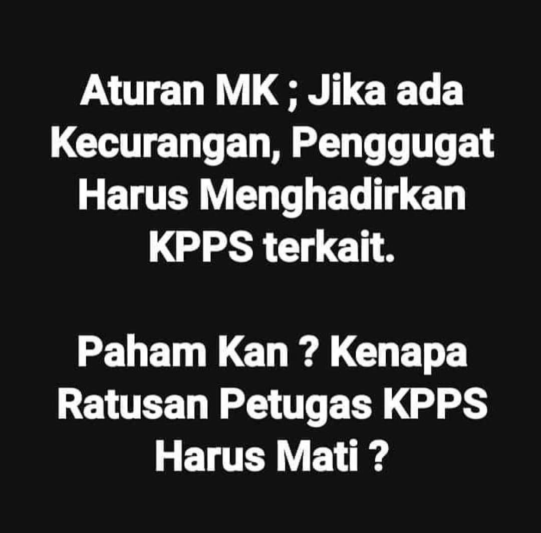 IndonesiaMinim's tweet photo. @infrastrktr sampai segini faham ya?? Saya nggak akan berbicara 600 sekian yang meninggal, tapi bagaimana memindahkan sidang mk ke akhirat. https://t.co/ckKRKzMdDe