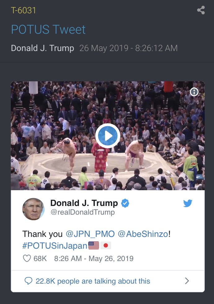 President Trump’s Tweets!!6. 8:26:12 EST [38] @realDonaldTrump Note increased military movement. Note NG deployments starting tomorrow....Prepare messages of reassurance based on what was dropped here to spread on different platforms. The calm before the storm.Q