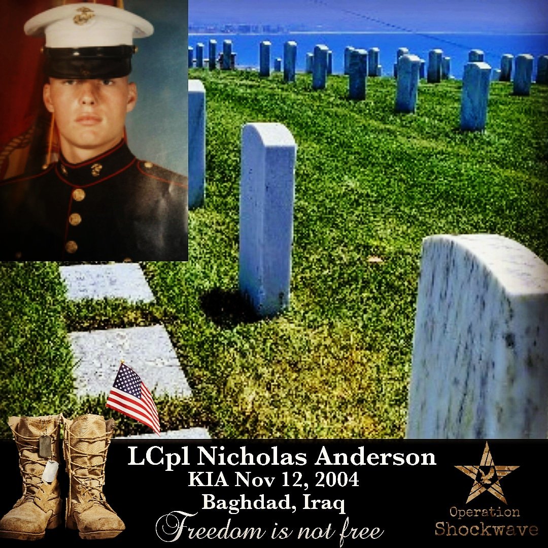 OpShock22's tweet photo. Join us this Memorial Day in holding LCpl Nicholas Anderson in rememberance for his service and sacrifice. Add the names of those you remember this #MemorialDayWeekend2019 https://t.co/ltk2zMGiEp