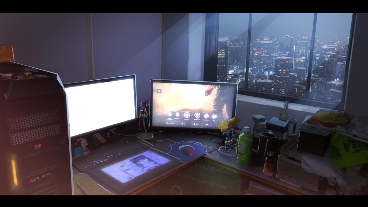 泉彩 Izumi Sai 友達の絵描きさんの作業環境いい感じにした 絵描きさんの作業環境が見たい T Co Hiiflhs8sg Twitter