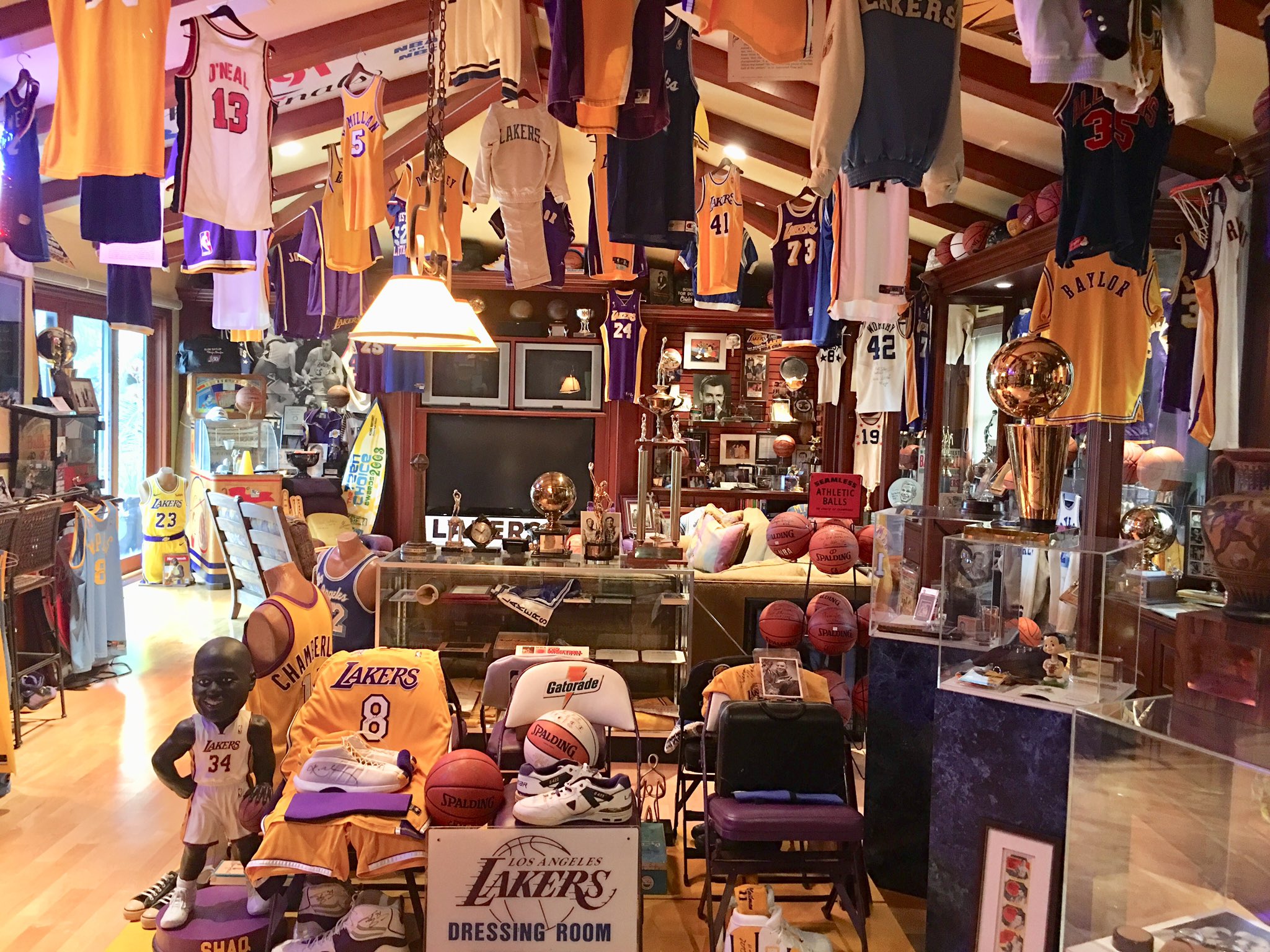 Check out David Kohler's impressive collection of Lakers memorabilia. - ESPN
