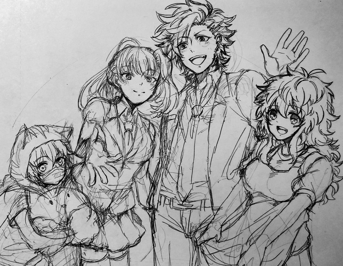 めちゃくちゃラフですが!お祭りに乗りたかったので!
#キミガシネ2章後編公開記念 
#キミガシネ 
