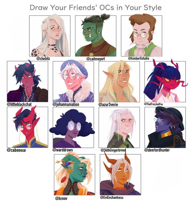 Look what I finally finished! Thanks everyone who sent me their OCs! they were so much fun the draw! ?
#drawthisinyourstyle #procreate 