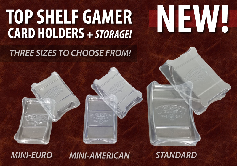 Introducing, Top Shelf Gamer Card Holders &amp; Storage! Check these out, and so many more amazing upgrades in our latest newsletter!

bit.ly/TSG-MC-26May

#topshelfgamer #topshelftokens #boardgameupgrades