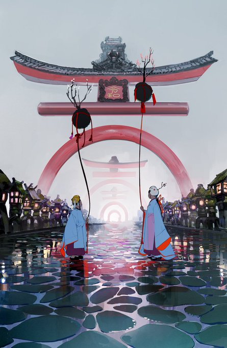 「japanese clothes lantern」 illustration images(Oldest)