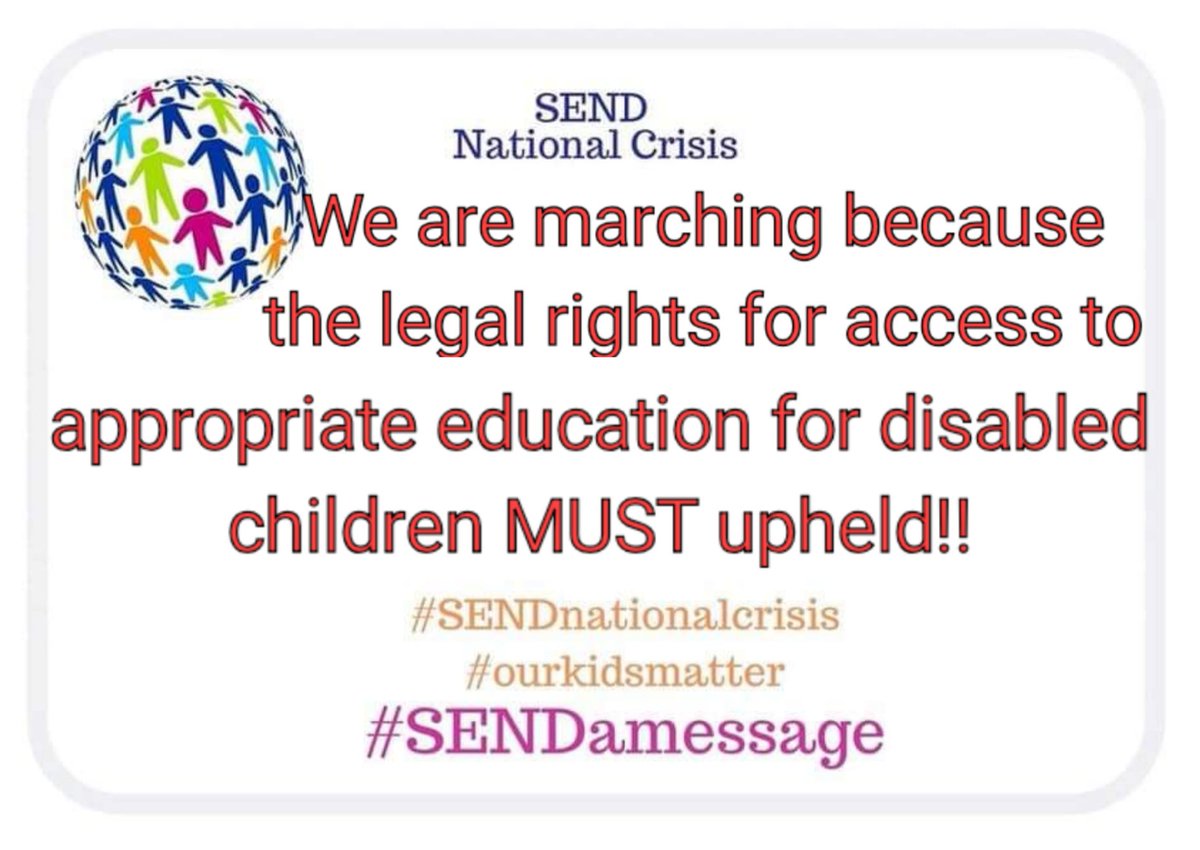 On Thursday to post a message in support of the #SEND crisis with the #SENDNationalCrisis in support of children and young people that have been let down by the education system ❤️ 
Edit and share the pics below with your own words on 30th May!