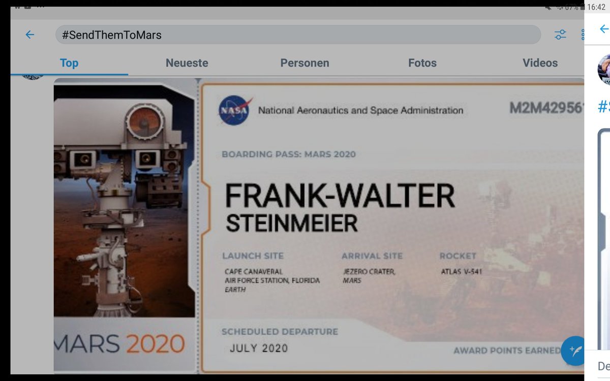 DerLuegenbaron's tweet photo. 😂😂😂👍👏👏👏 SO und nicht anders! #SendThemToMars https://t.co/pj8UVHSZ44