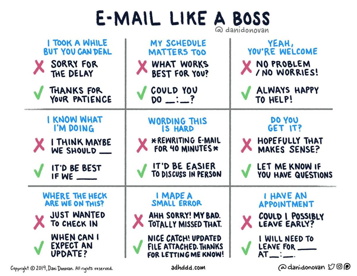#AcademicTwitter #workadvice #email like a #boss