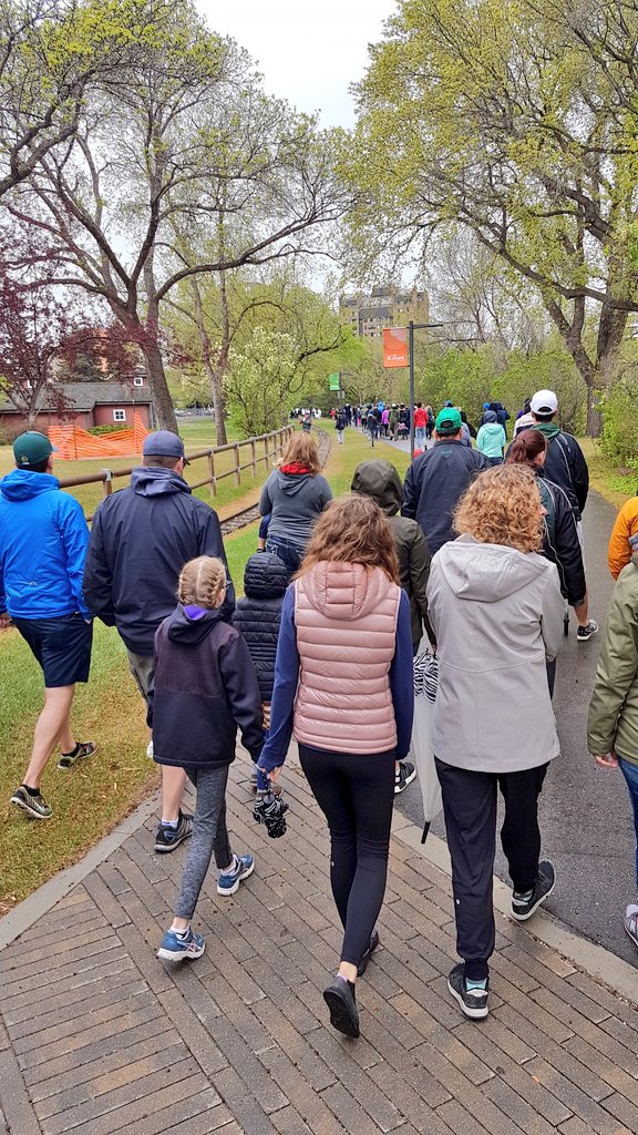 CTVEmily's tweet photo. Despite the rain, yesterday's #WalkForMD at Kinsmen Park had a fantastic turnout! City Councilor @mairinloewen, and members from @SaskatoonFire were there to show their support. #CureMD https://t.co/zn4ZZzna3F