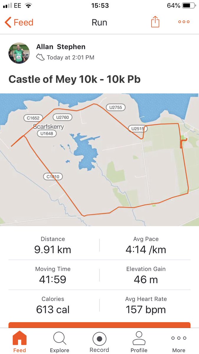 Castle of Mey 10k &amp; Mey Mile.  10k PB #mey10k