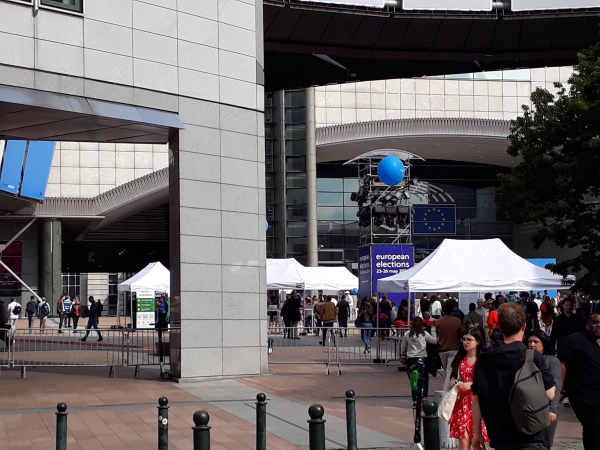 Nu voor het Europees Parlement in afwachting van de uitslagen. We gaan zo naar de rest van de Greens.