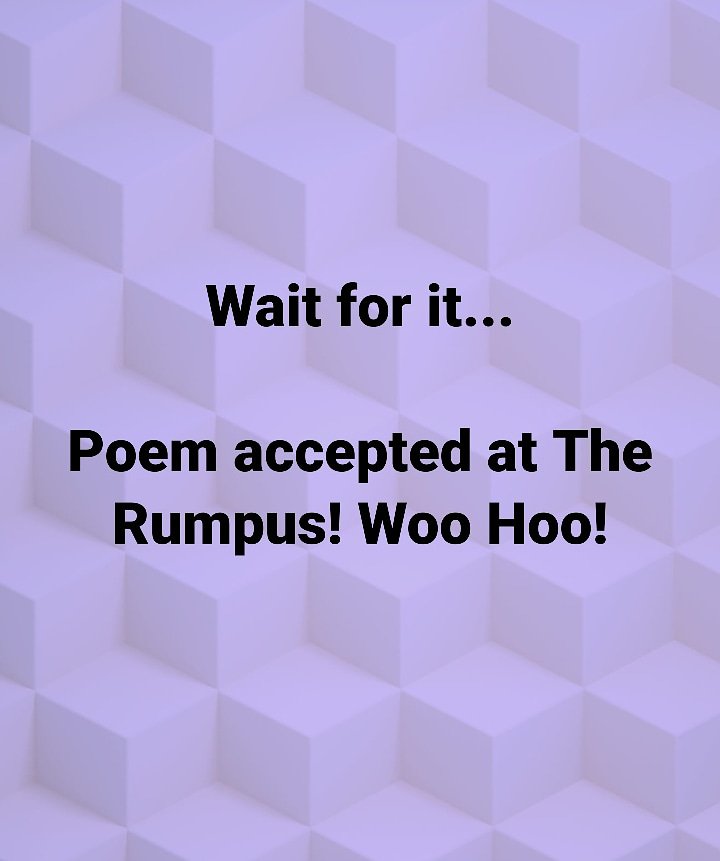 Shereewrites's tweet photo. Sunday morning acceptance at The Rumpus! Woo Hoo! #enough #poetry #speakout #morning #shereelapuma #shereewrites https://t.co/us4YDHaNPE