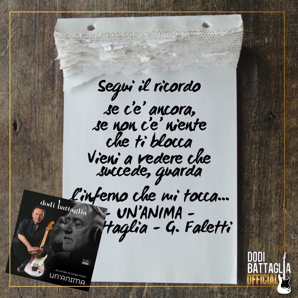dodibatt's tweet photo. Segui il ricordo se c’è ancora se non c’è niente che ti blocca
Vieni a vedere che succede, guarda l’inferno che mi tocca...

- Amazon: https://t.co/5AoFrsg8d0
- Deezer: https://t.co/tyoFYhnzSX
- iTunes: https://t.co/49RU2qrSS6
- Spotify: https://t.co/44iNbbFNeL

#UnAnima https://t.co/iwk3of8s8t