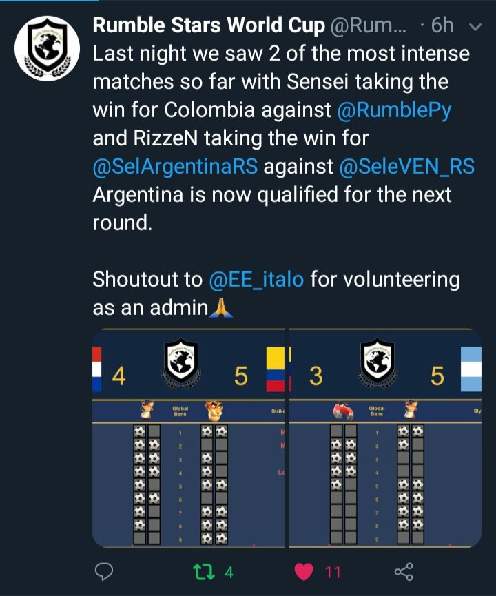EE_italo's tweet photo. Anuncio que ahora estaré formando parte de RumbleStarsWorldCup.

Muy agradecido con @RumbleStarsWC y @RumbleStars que me dieron la oportunidad de ser parte de la administración de la WorldCup. 

@EstadoEsports / @SelPeruanaRS / #GoRSWC https://t.co/YmFpq5yLdR