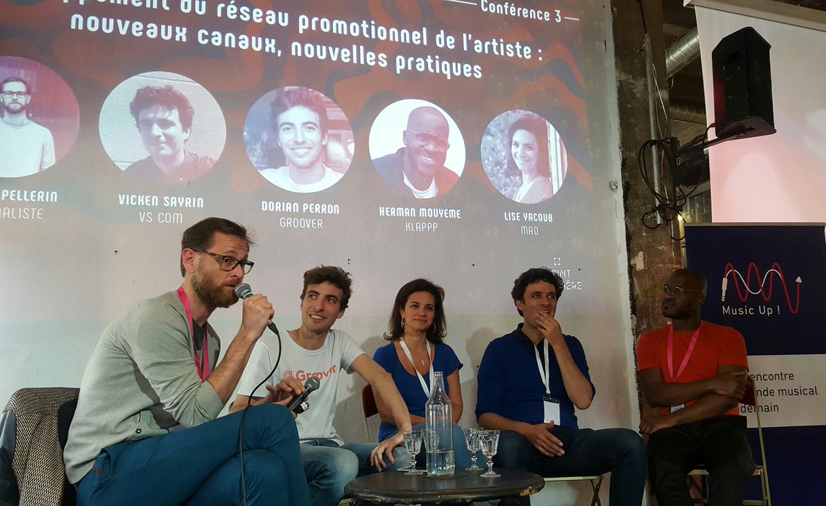 ThuyTienvC's tweet image. Attendre le #succes qu'on mérite ou le provoquer ? That is the #question... Au @MusicUpEvent, on n'a pas tranché mais on y a découvert de nouvelles initiatives pour l'#Artiste #Entrepreneur

@OlipeMan @HeyGroover @DorianPerron @howMADryou @LizYacoubNardin @VickenSayrin #klappp