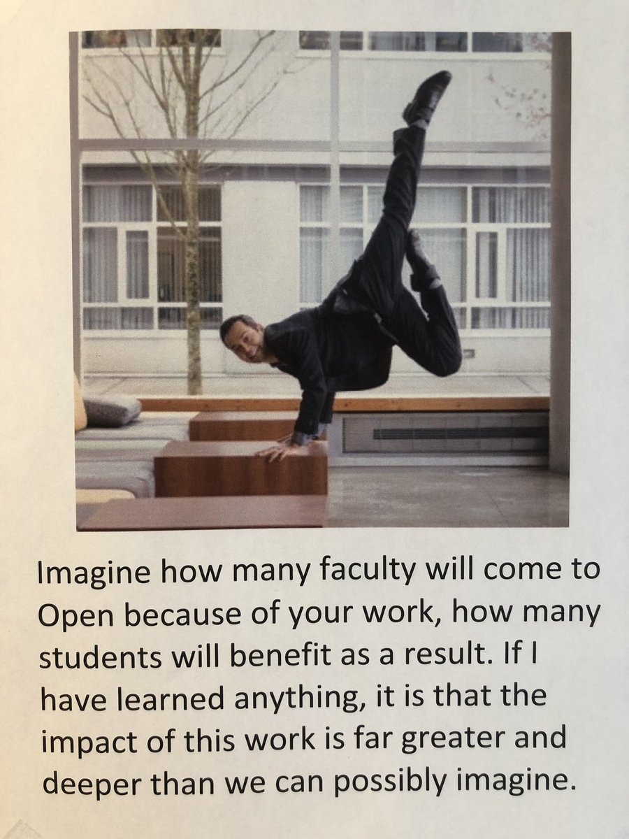 BrandonCarsonEd's tweet photo. Thank you for sharing such beautiful words with the faculty members at @eCampusOntario, @thatpsychprof. Fantastic motivation during day 2 and we are just finishing up day 3! Such an amazing group of faculty to work with over the weekend!
#OER #OEP #OpenEducation #OpenAtScale https://t.co/o4Gbz2kATU