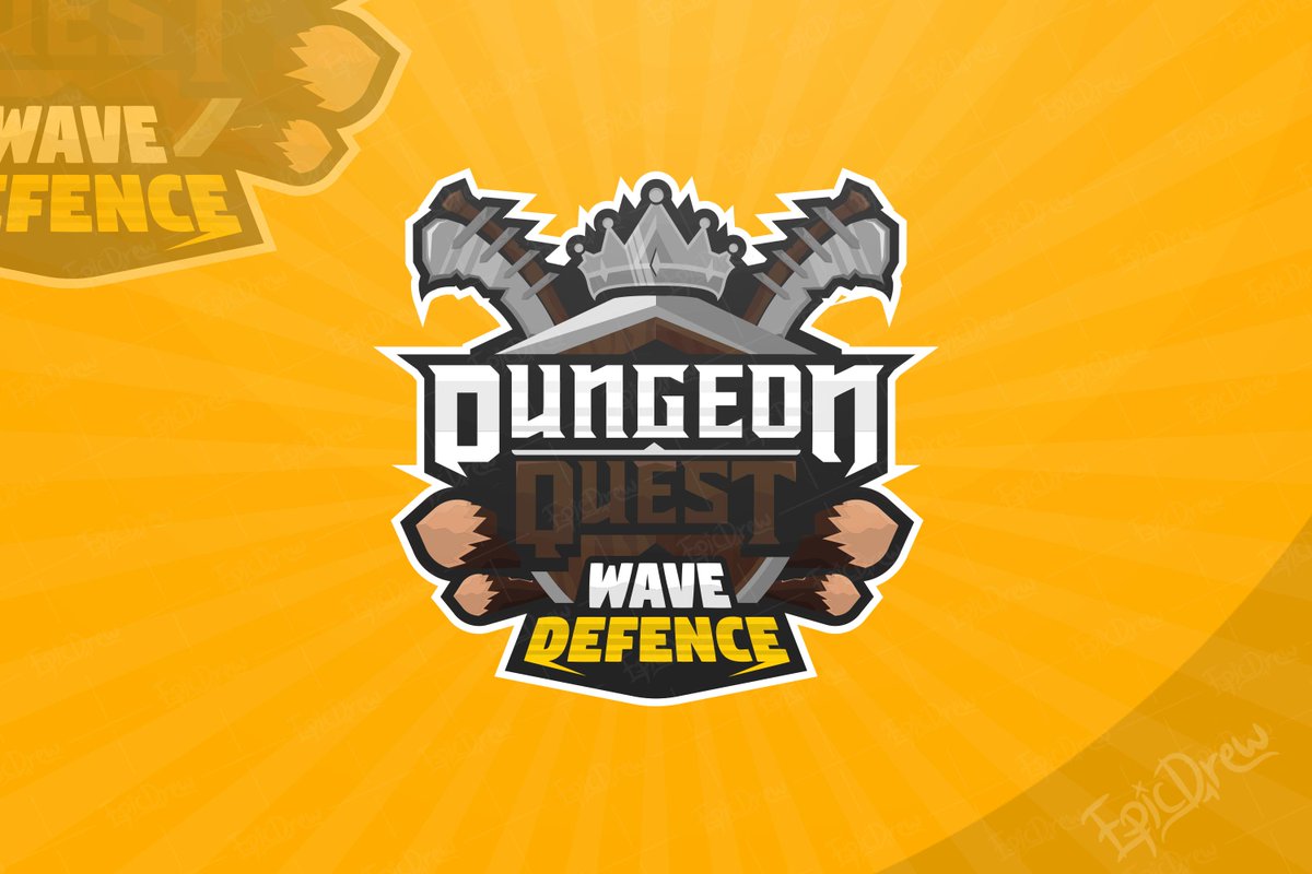 Ep1cdrew On Twitter Defend Commission Logo For The Game Dungeon Quest Wave Defence Gm Had A Lot Of Fun Making This S Rt S Appreciated Robloxdev Roblox Known Members Devs Vcaffy - roblox dungeon quest twitter