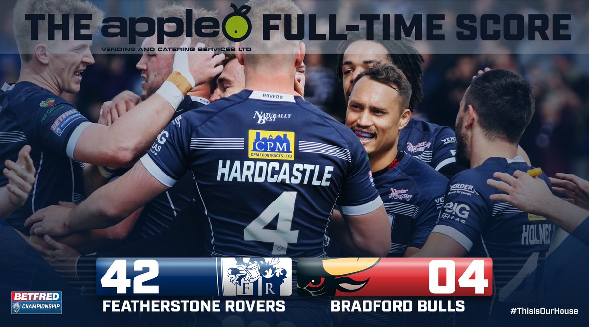 FevRoversRLFC's tweet photo. FULL TIME | Sponsored by @VendingApple. #ThisIsOurHouse
Rovers win the inaugural Peter Fox memorial trophy. https://t.co/vVViooUiYu