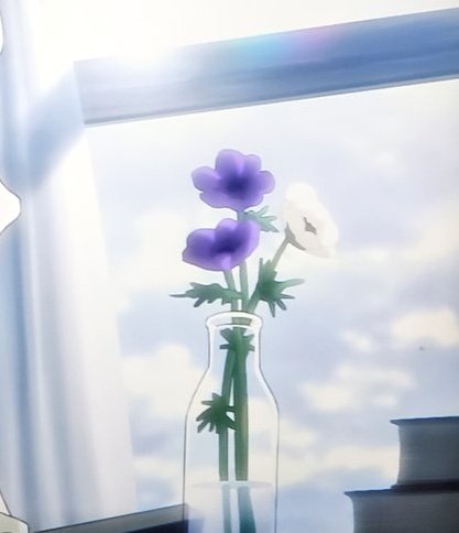 真辮 まあむ このヒッチの傍にある花 アネモネかな だとしたら 白いアネモネは 期待 と 真実 紫のアネモネは あなたを信じて待つ なんだけど お花に詳しい人 合ってるか教えて 進撃の巨人 Shingeki T Co Stnadwzkpl Twitter