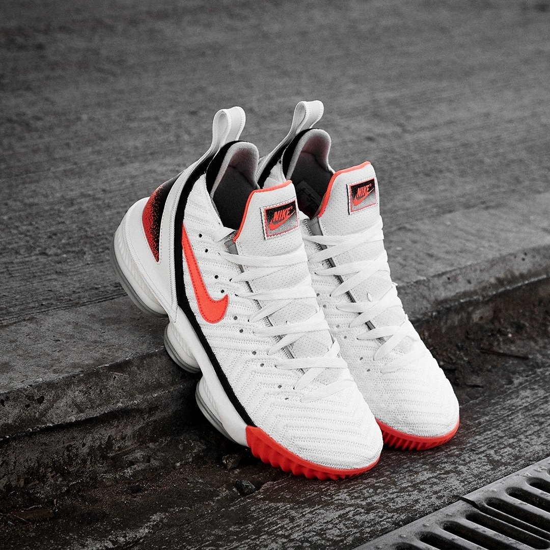 lebron 16 white hot lava