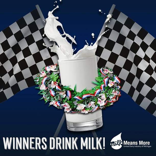 It was Louis Meyer who started the tradition of drinking milk for #Indy500
He won in 1928, 1933 and 1936 and preferred milk before other drinks

What a great way to #EnjoyDairy as the best recovery drink, and as an iconic sight of this race

#WorldMilkDay  🥛
#WinnersDrinkMilk