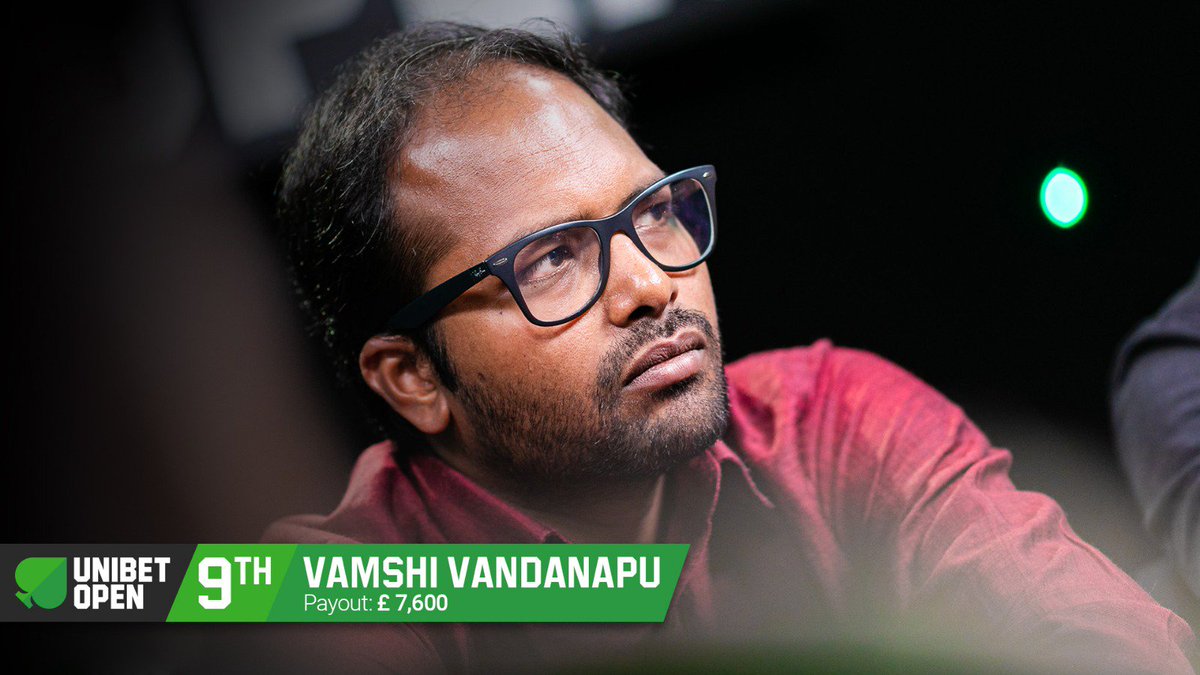 unibetopen's tweet image. From the final table, we are down to 8 after @Sreevampoker finishes in 9th place. 
#UOLondon #UnibetOpenLondon #ShuffleUpAndTea #FinalTable