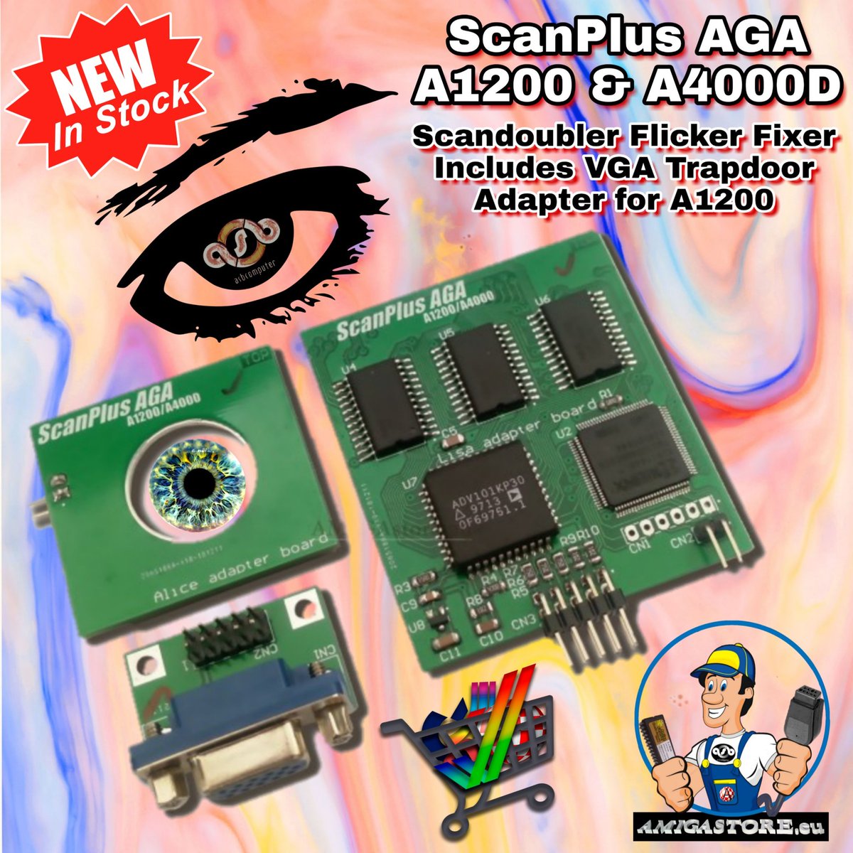 AMIGAstore's tweet photo. #New #InStock
#ScanPlus #AGA #A1200 #A4000D
#Scandoubler #FlickerFixer
#DPMS Energy Saving
#PAL/#NTSC Screenmodes
#VGA #Trapdoor #Adapter #Amiga1200
https://t.co/OnbPVs8YYq™
https://t.co/2cnkSBA9p0
#RetroSpringingUp▶️#AMIGAstore™
Your Trusted #Amiga_Store
#Amiga4000D #Amiga https://t.co/KSh6QPvo8J