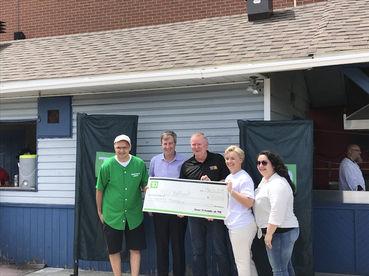 At the 20th annual <a href="/TD_Canada/">TD (Canada)</a> Baseball Tournament raising money for <a href="/CHEOhospital/">CHEO hospital</a> Youthnet. This year, $20,000 was fundraised. A total of $1.7M raised over the years. Amazing. Community events like these are essential to important initiatives at our local hospitals.