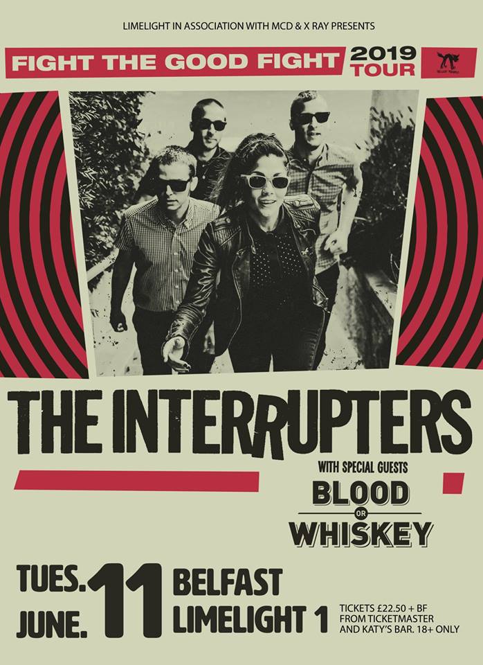 ➡️ <a href="/Interruptweets/">The Interrupters</a> &amp; <a href="/BloodWhiskey/">Blood or Whiskey</a>

📆 Limelight, 1 - Tue 11th June

🎫 Tickets available from >> ow.ly/Mo9G50mJx0S