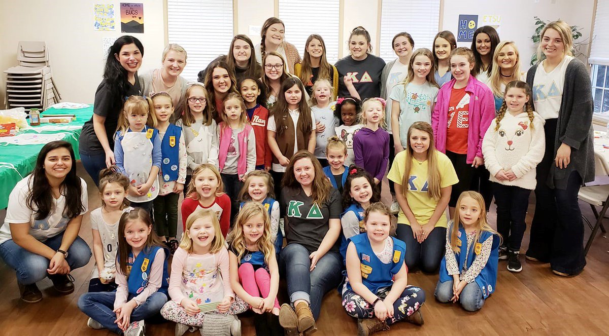 Thank you <a href="/ETSUKappaDelta/">Kappa Delta | ETSU</a> for hosting this Pizza Making Party for our Girl Scouts! 💚
