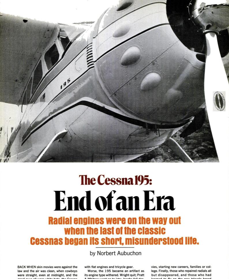 AvQuote's tweet photo. โTaxiing a 195 is like driving a car with the hood open.โ
~ Norbert Aubuchon, @FlyingMagazine, December 1971. Read this old story today and loved it!
#flying #tailwheel #realflying #cessna #C195 https://t.co/Fu48a2DPqY