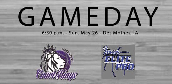 CVCourtKings's tweet photo. Back at it! It’s game day!

CourtKings vs. Iowa Elite Pro

📍Des Moines, IA (2425 Hubbell Ave) 
⏰6:30PM
🎙@johnleo38
📻 Cedar Valley Sports Network https://t.co/CdhZV75N4w

#CVvsIAE #ALLIN #CKFamily https://t.co/lwIVtM5YFq