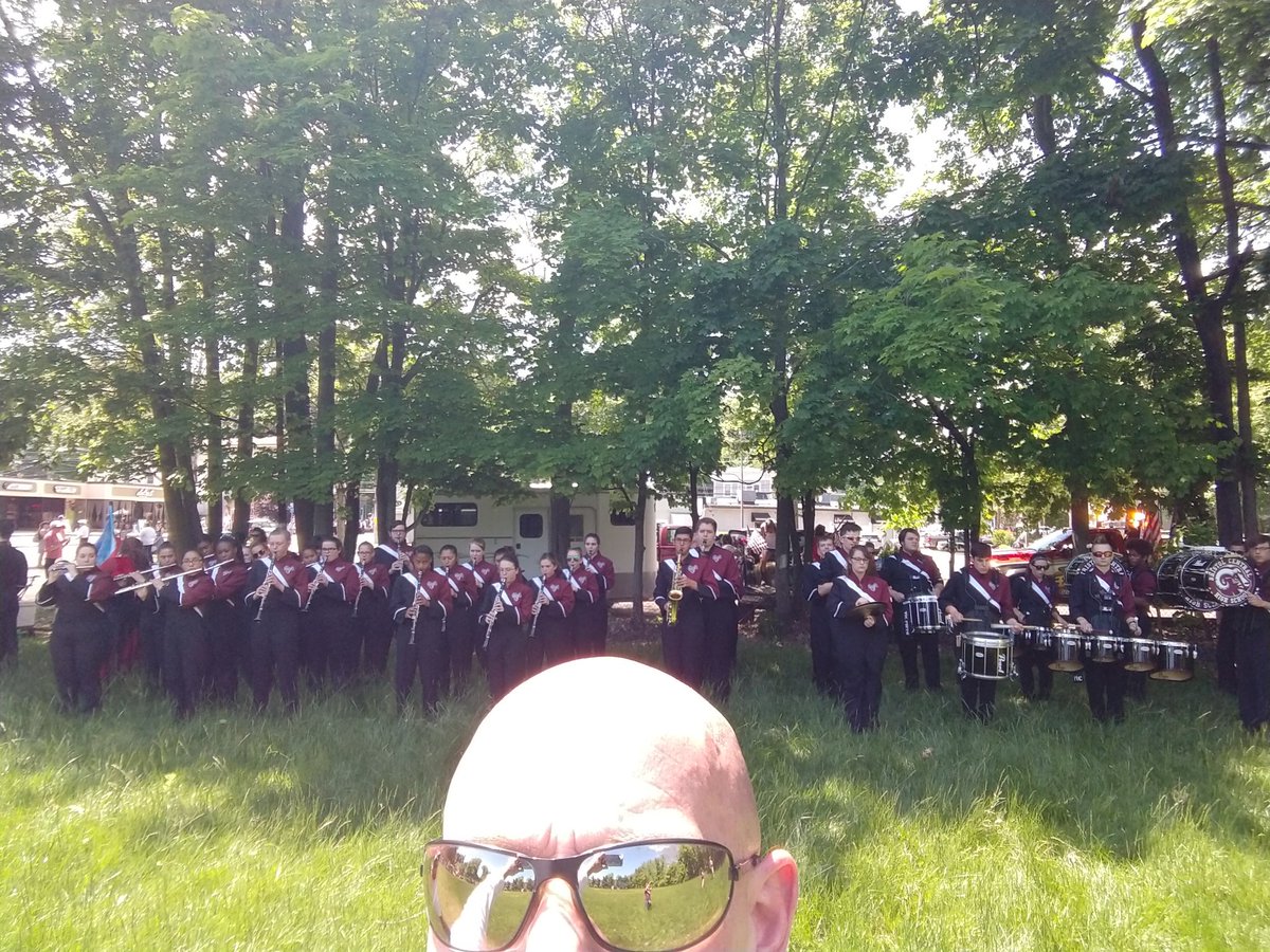 Forestvile memorial day parade! Yay band!!