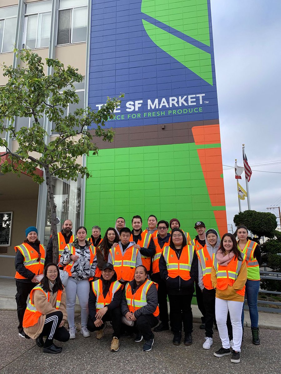 thesfmarket's tweet image. We love having culinary students + chefs tour The SF Market! Visit us to get inside tips for sourcing fresh produce and build relationships with local merchants! Here’s the CCSF Culinary and Hospitality Studies Program on a recent tour. #thesfmarket #source4freshproduce #sfchef