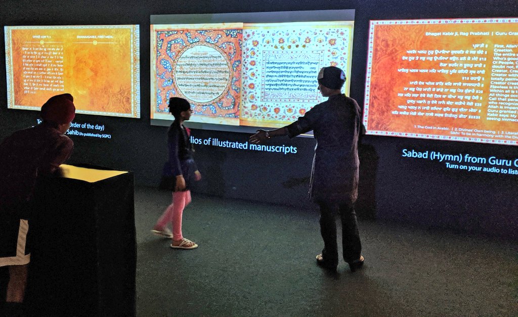1Force's tweet photo. Brought family to @IN5Experium in Brampton, spent about 2 hours. Their feedback: cool, great looking, informative; really liked 5 wall interaction &amp; #SriHarimandarSahib virtual; desired brochure, more interactive functionality, kids-friendly voice app. All recommended &amp; enjoyed. https://t.co/VgSfFmDE4S