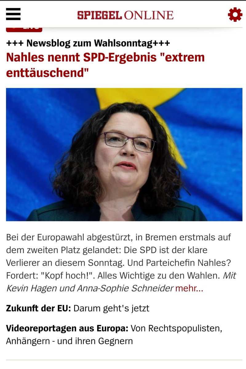 worming's tweet image. Meat loaf nennt SPD-Ergebnis "extrem enttäuschend"