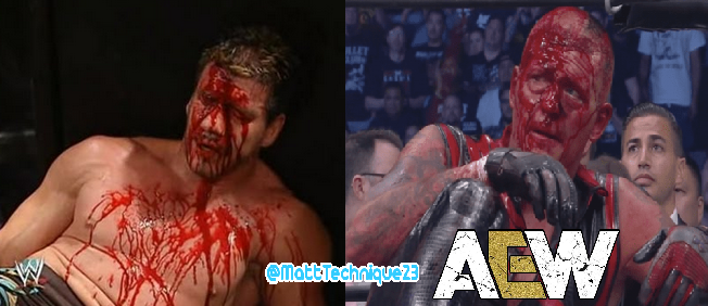 MattTechnique23's tweet photo. One of the most horrifying crimson masks since #EddieGuerrero's Match against @JCLayfield! #DustinRhodes #AEW #AEWDoubleorNothing @CodyRhodes https://t.co/1p38YHWF40