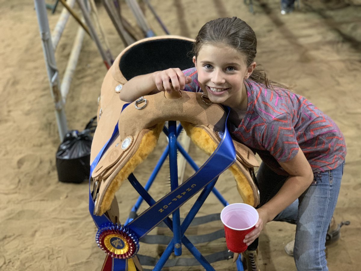 JeremyAffeldt's tweet photo. cheering on #teammassey at horse show! It worked as it was a epic day for Mike Massey and the team yesterday! #boom! #champions #freetodream #freetocompete #freetowin #enjoythejourney #vikings @officialaqha https://t.co/EeJVE7amrV