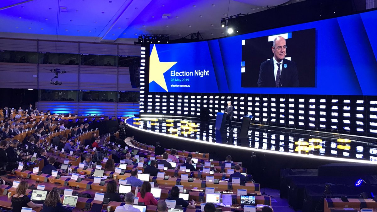 jduch's tweet photo. The turnout estimate figure is now close to 51% for EU27, the highest in 20 years #EUelections2019 https://t.co/eA5f39gEui