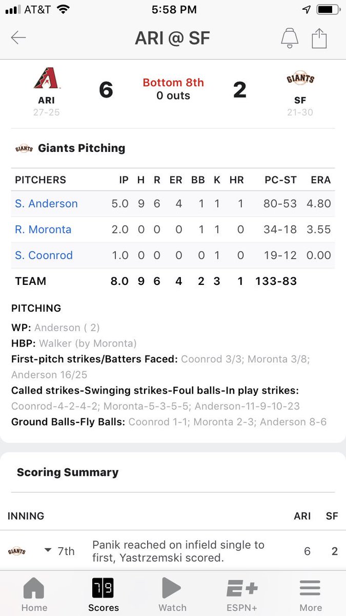 carrolltonhawks's tweet photo. Sam Coonrod with a scoreless inning in his MLB debut! https://t.co/P0xktg7XFc